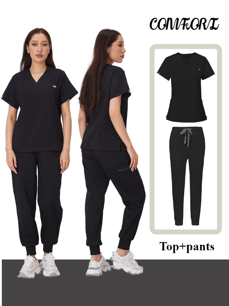 Hurtownia Sala operacyjna Mundur medyczny Scrubs Szpital Praca Scrubs Zestaw Materiały medyczne Pielęgniarka Chirurgia stomatologiczna Kombinezon Odzież robocza