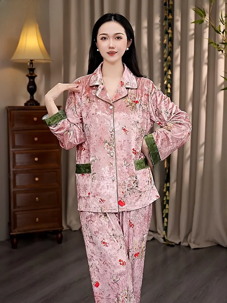 nuovo-set-pigiama-in-velluto-2025-per-donna-abbigliamento-da-casa-di-alta-qualita-con-stampa-e-maniche-lunghe-indossabile-anche-fuori-casa-morbido-mix-di-poliestere
