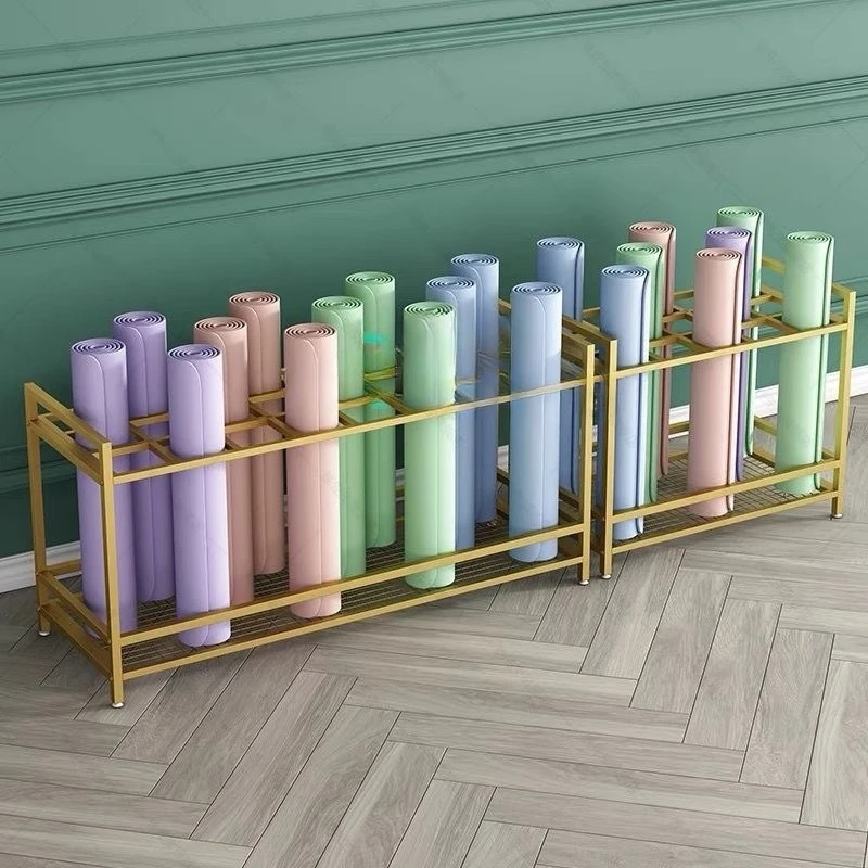 Yoga Mat Storage Shelf Foam Massage Roller Pilates Finishing Shelf Floor Finishing Exhibition