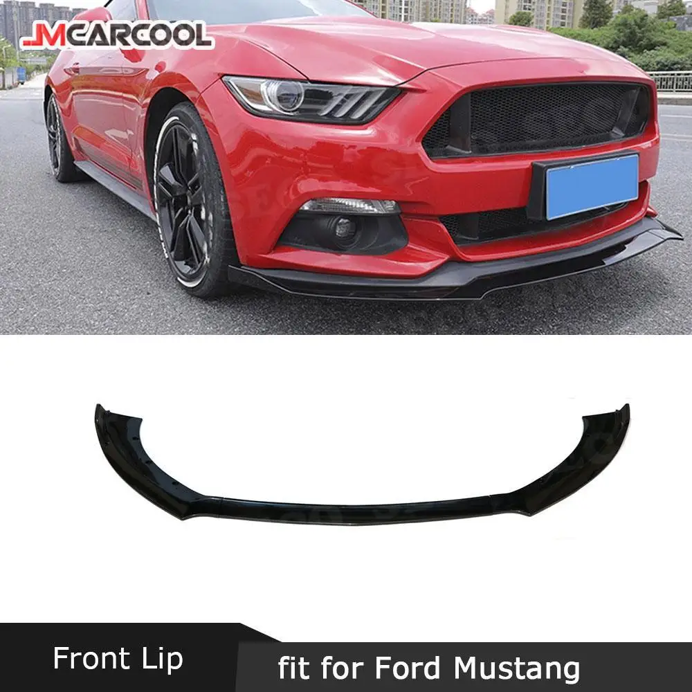 

JMCARCOOL 3 шт./компл. передний бампер, спойлер, разветвители, фартуки для Ford Mustang Coupe 2015 2016 2017, защита бампера