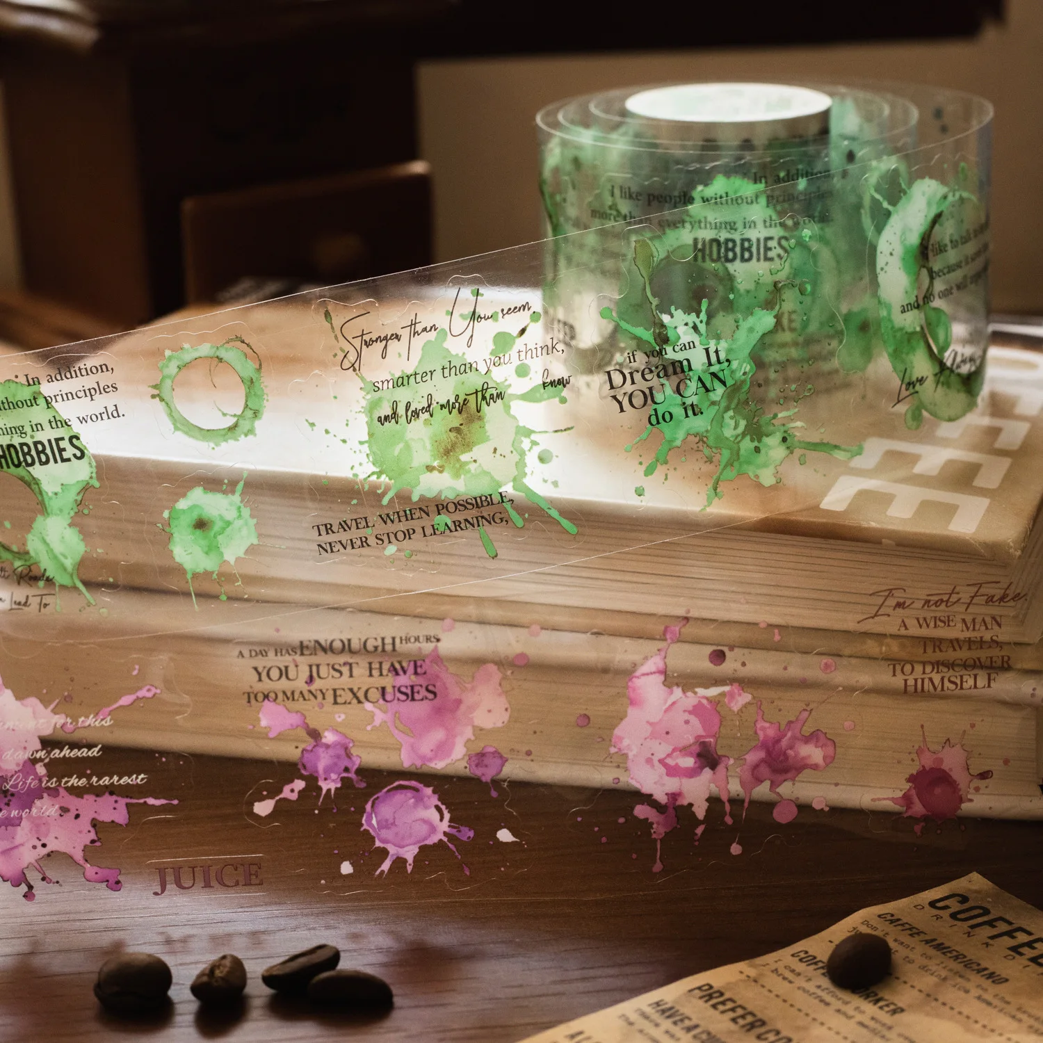 

1pcs DIY Decoration Adhesive Tapes Japanese Memories of Coffee Washi Tapes Masking Tapes stickers stationery