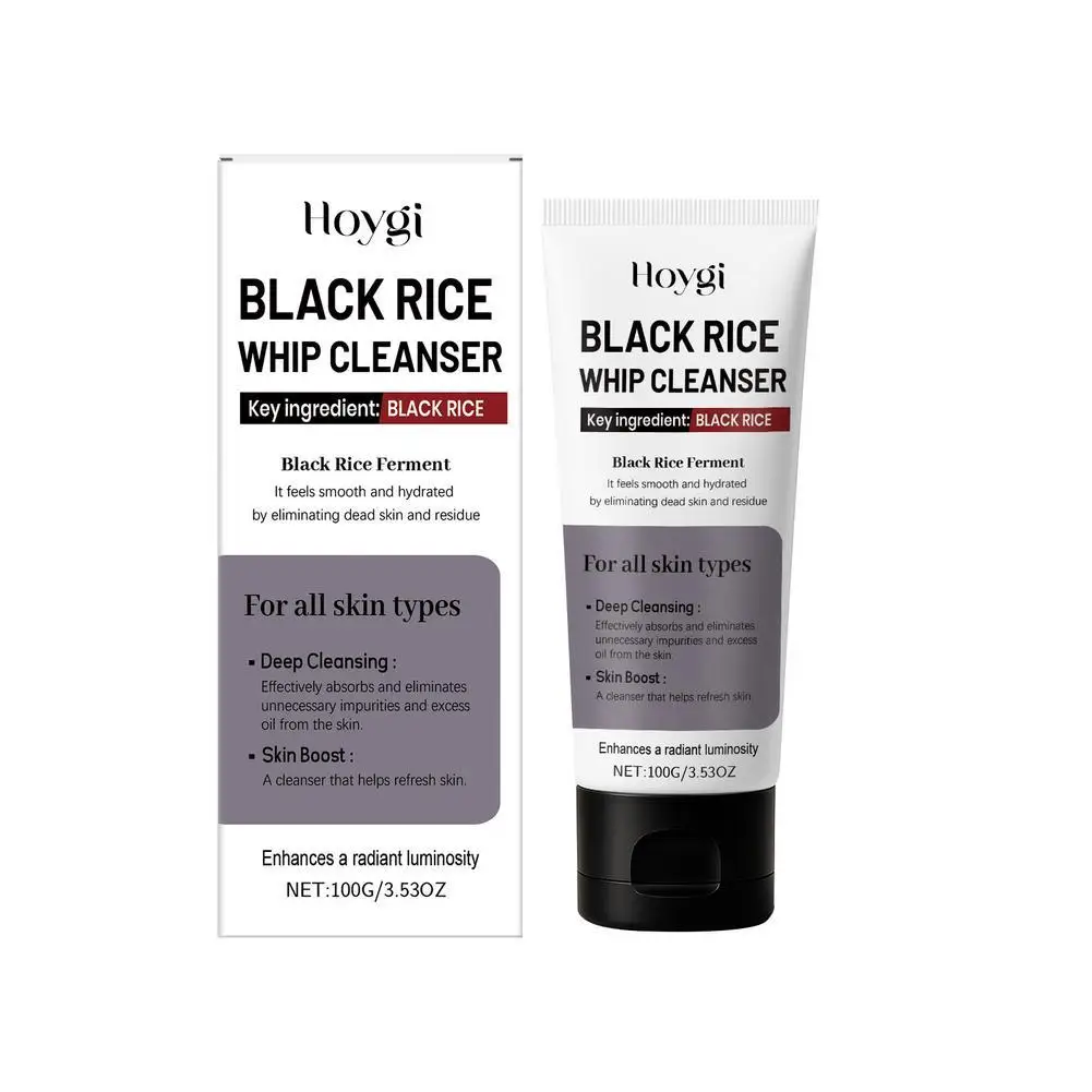 

100g Exfoliating Facial Serum Cleansing Pores Remove Dead Skin Purify Oil Control Smoothing Brightening Moisturizing Black Rice
