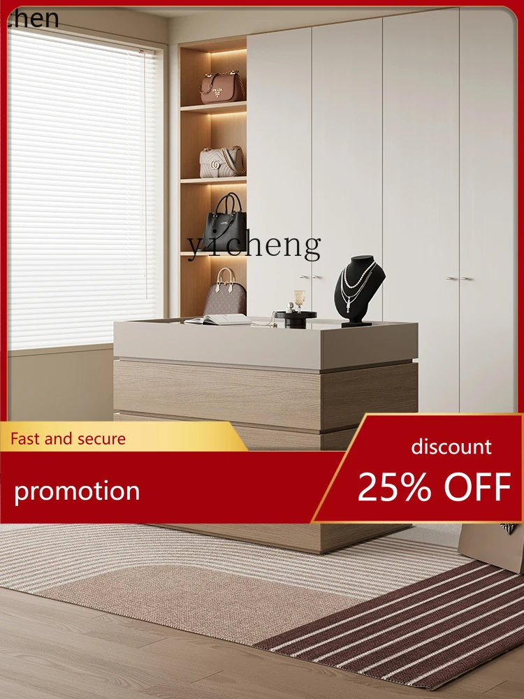 

HXL Double-Sided Island Storage Cabinet Wardrobe Display Chest Storage Integrated