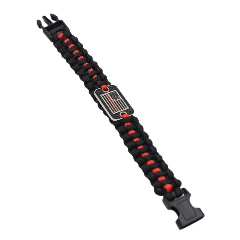 Paracord pulseira ao ar livre presente promocional evento caridade pulseira artesanal sete núcleos paracord tecido pulseira