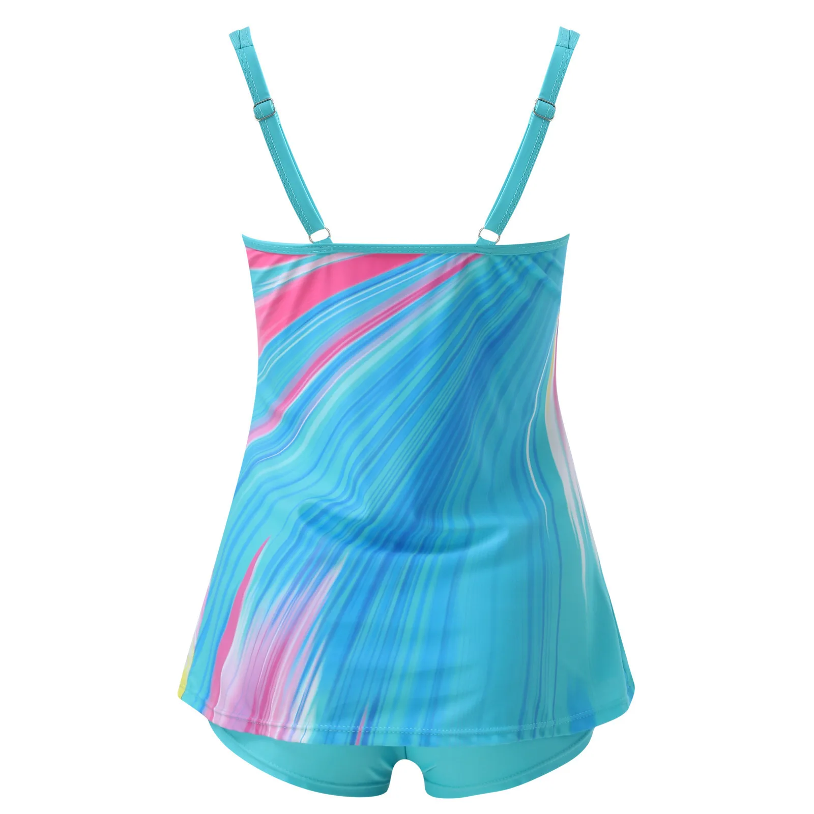 Frauen drucken Tankini Set zweiteiligen Badeanzug Badeanzug Beach wear neue Strand Bade bekleidung Sommer Mode Badeanzüge