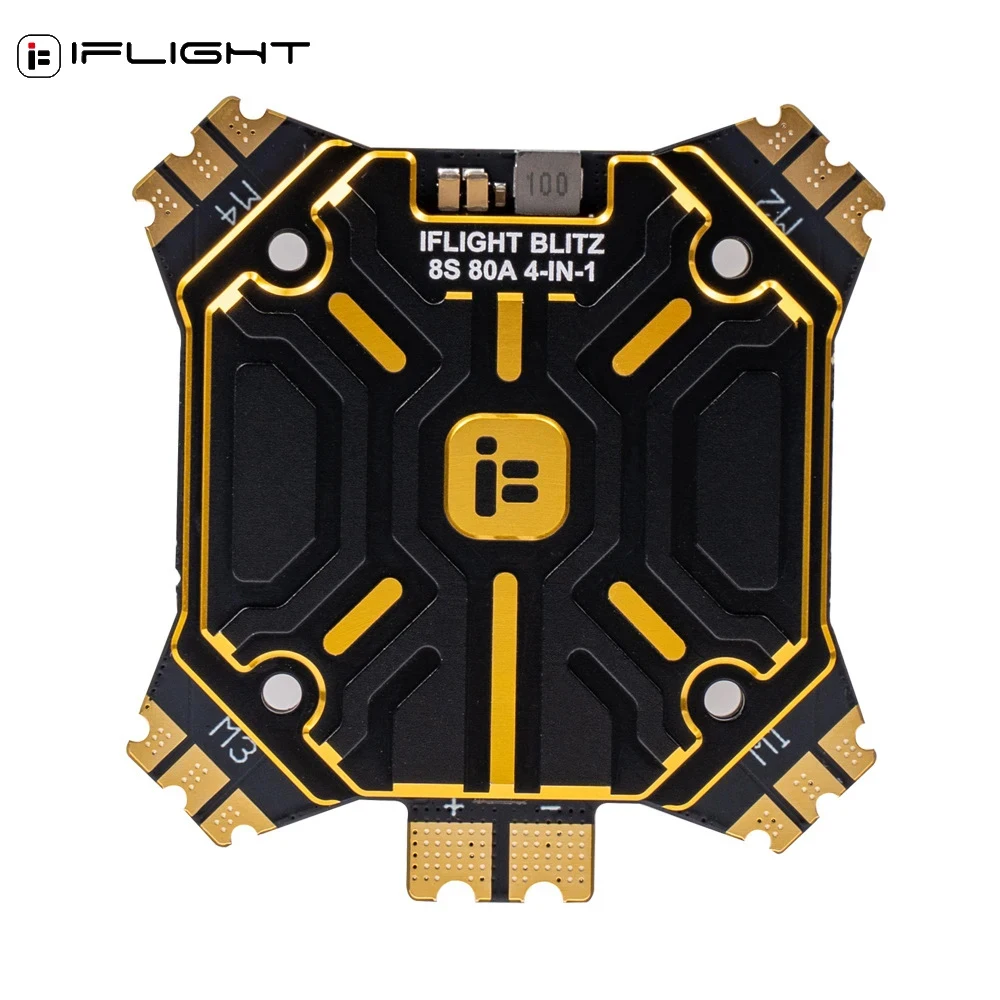 IFLIGHT BLITZ F7 Pro 4-8S 512MB VTX Flight Controller/ BLITZ E80 4-IN-1 Pro G2 80A 2-8S DShot ESC For RC Racing Crossover Drone