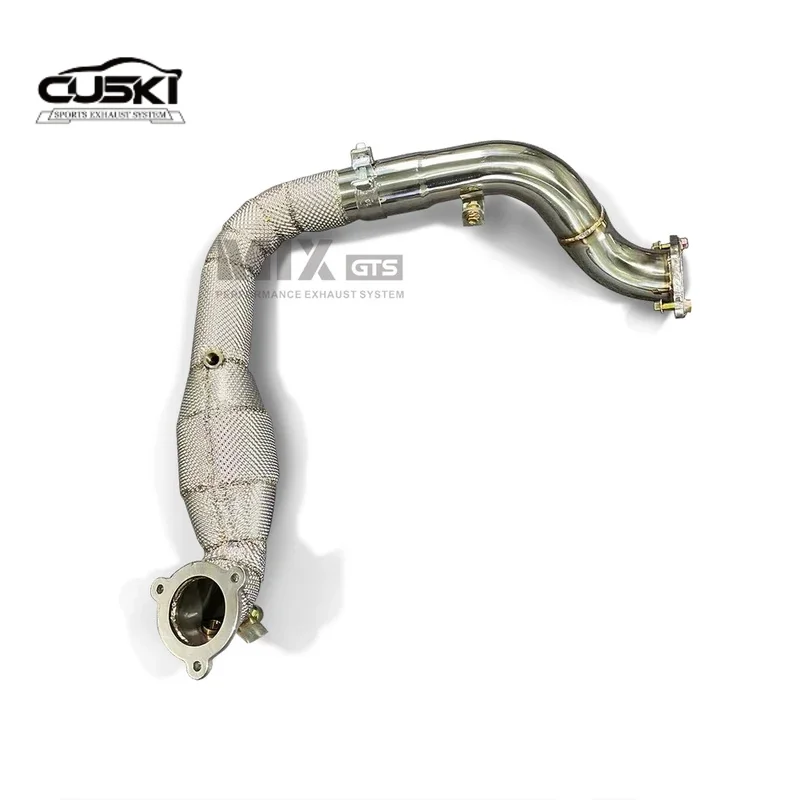 High Flow exhaust downpipe Applicable to Mercedes Benz A35 2.0T 2020-2022 quality Stainless Steel Car Exhaust Modification