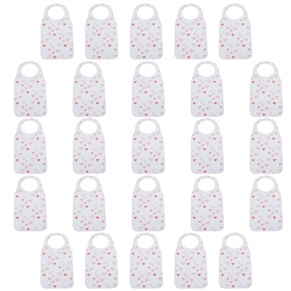

25 Pcs Non-woven Bib Adult Bibs Funny Disposable Adults Bbq Food for Eating Apron