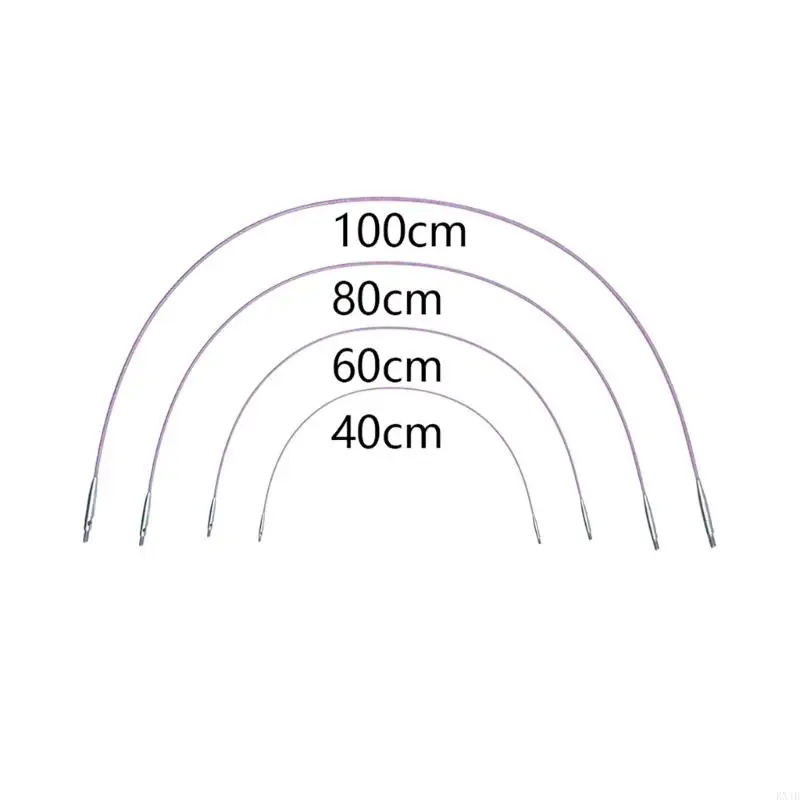 KX4B-Conjunto ganchillo tunecino, 12 Uds., aguja con gancho tejer afgano tunecino, 12 tamaños, 3,0mm-10mm, gancho