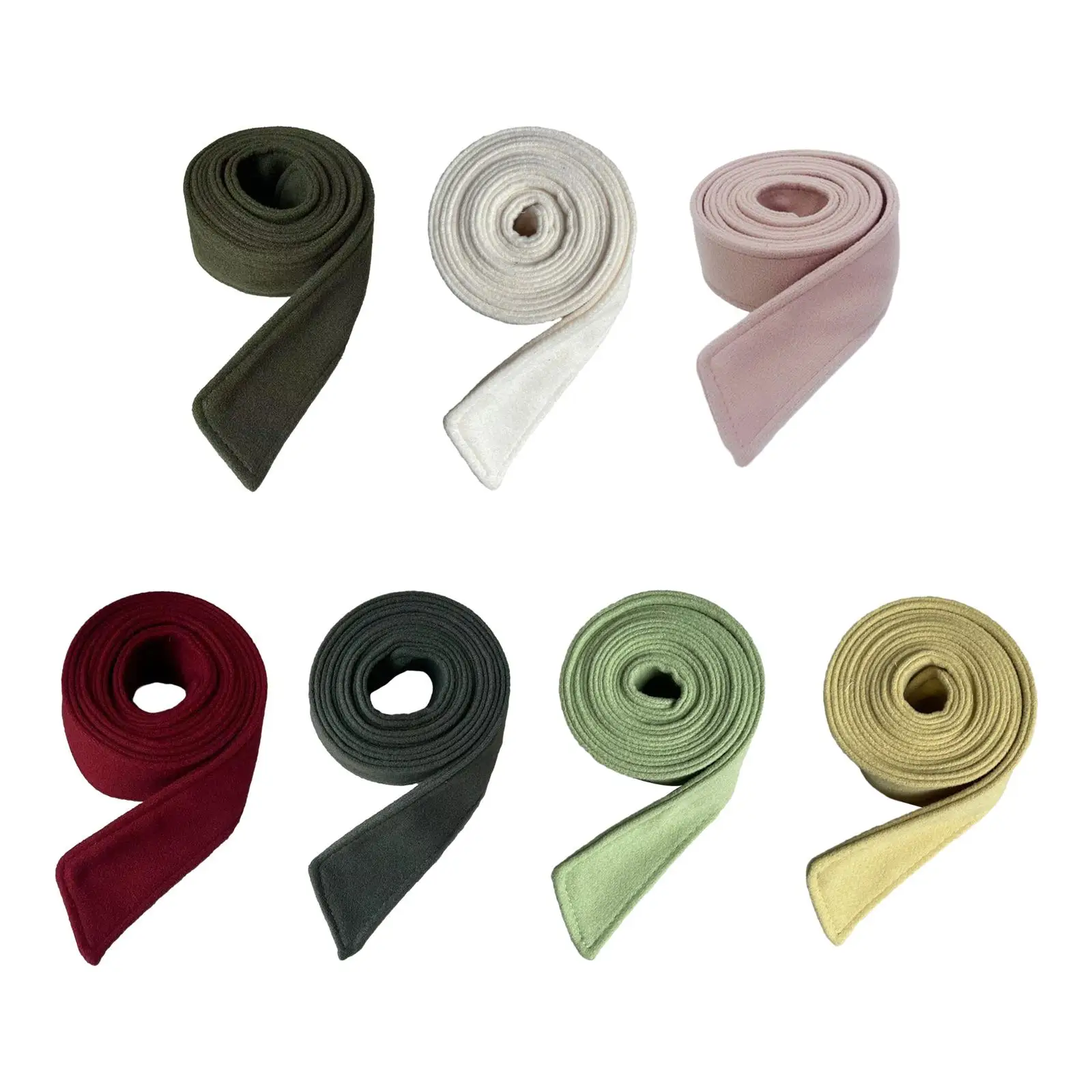 Cinturón largo y elegante para mujer, abrigo de lana Artificial, cinturón ancho