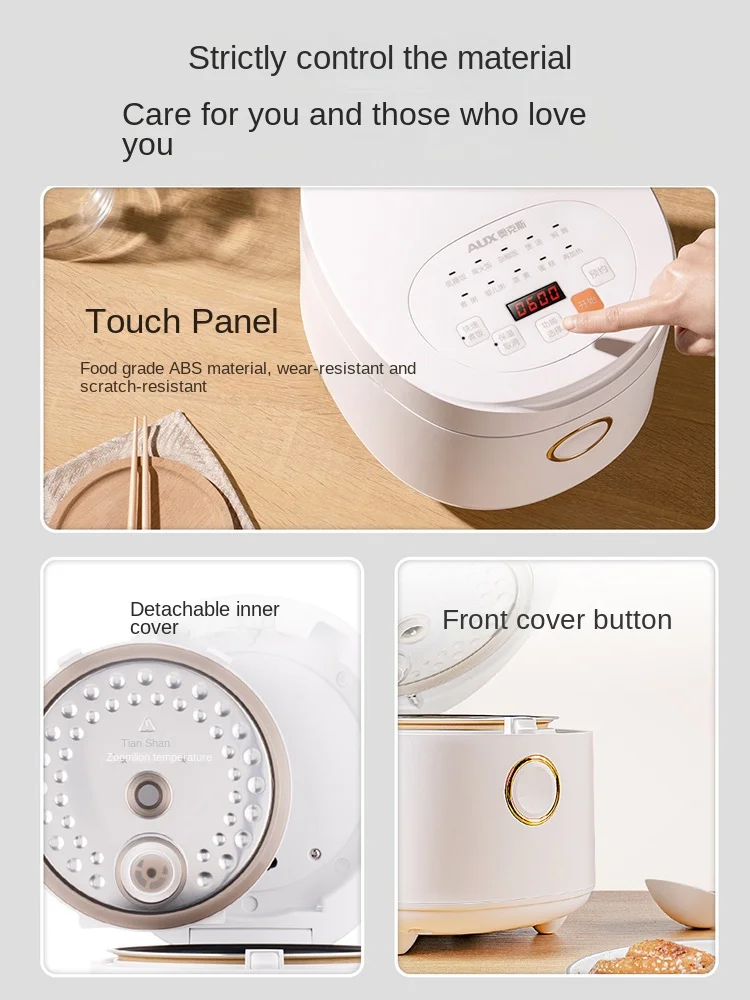 Fogão De Arroz De Baixa Tensão De Cozinha Multifuncional Remover Sopa De Arroz Separada Fogão Elétrico Portátil Sem Açúcar Inteligente Pequeno