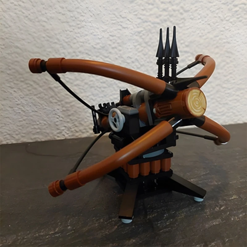 MOC Medieval Military Castle Siege Building Blocks Stone Carrier Thrower Ballista Arrow Crossbow Weapons Bricks Toys Boys Gift