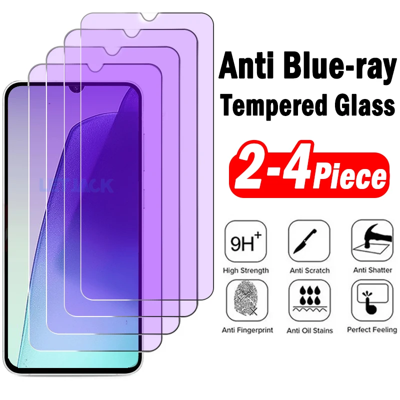 

2-4Piece Anti-blue Light Protective Glass for Xiaomi Redmi 14C 14R 13X 13C 13R 12C Screen Protector for Redmi A5 A4 A3 13 12 5G