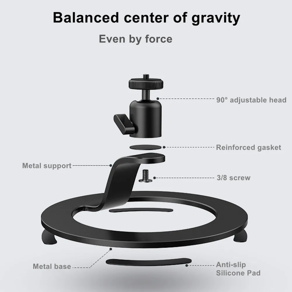 سطح المكتب العارض حامل حامل معدني متعدد زاوية قابل للتعديل العارض قوس ل XGIMI h2 / XGIMI H3 / XGIMI هالو العارض