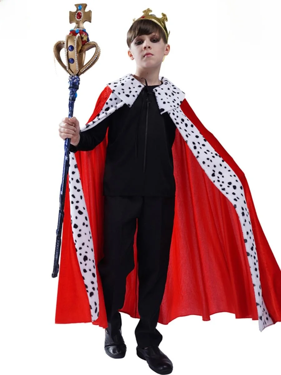 

Взрослый мужской халат короля на Хэллоуин для ролевых игр, сценический костюм для косплея, искусственный материал, КТВ, официальная одежда