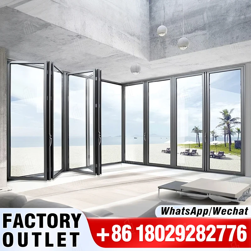 Innovative Hurricane-Proof Aluminum Folding Door for Ultimate Peace