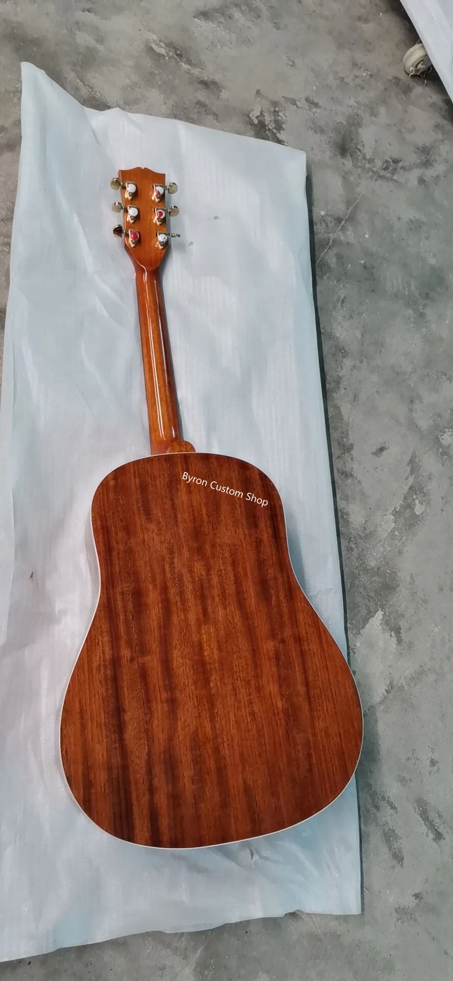 AAA grade custom acoustic guitar slope shoulder vintage acoustic guitar professional 6 strings ebony guitar