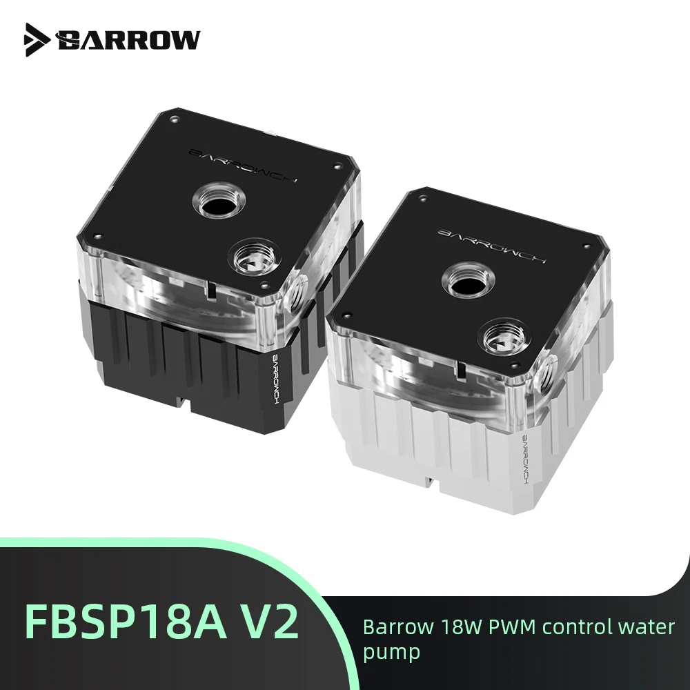 

Barrow PWM Water Pump FBSP18A V2 1260L/H DDC 18W Pump LRC 2.0 Lighting Metal Shell Liquid Tank for PC Gaming Liquid Building