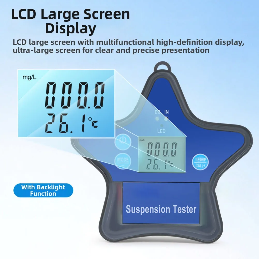 

Плавающий детектор качества воды для бассейнов, аквариумов, аквакультуры с точным мониторингом кислорода и температуры