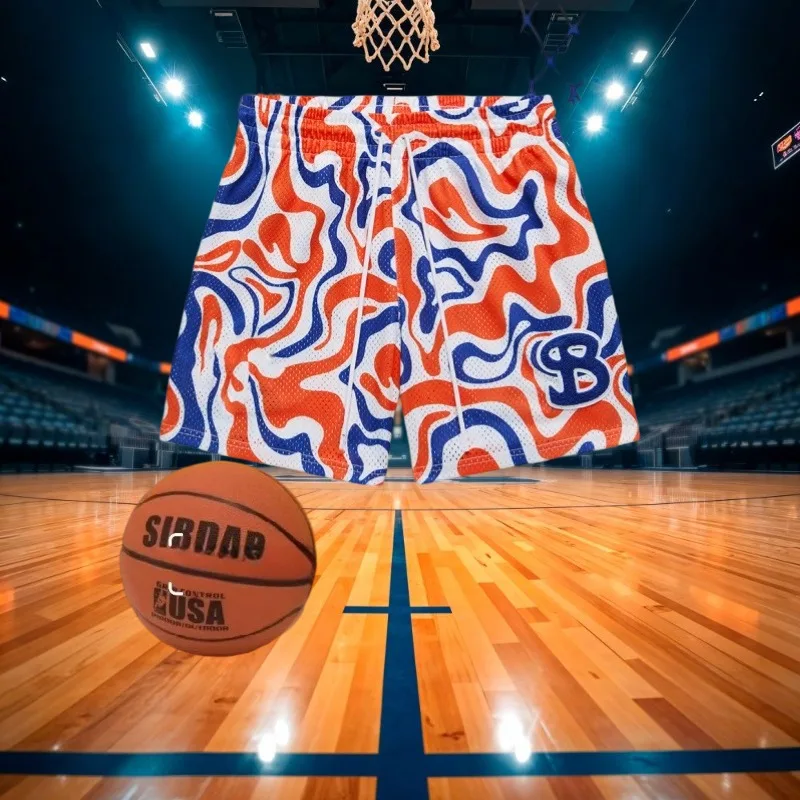 

2025 Summer New Basketball Sports Shorts Fitness Shorts Men and Women Quick-drying Loose Sports Shorts Beach Shorts Motorcycle