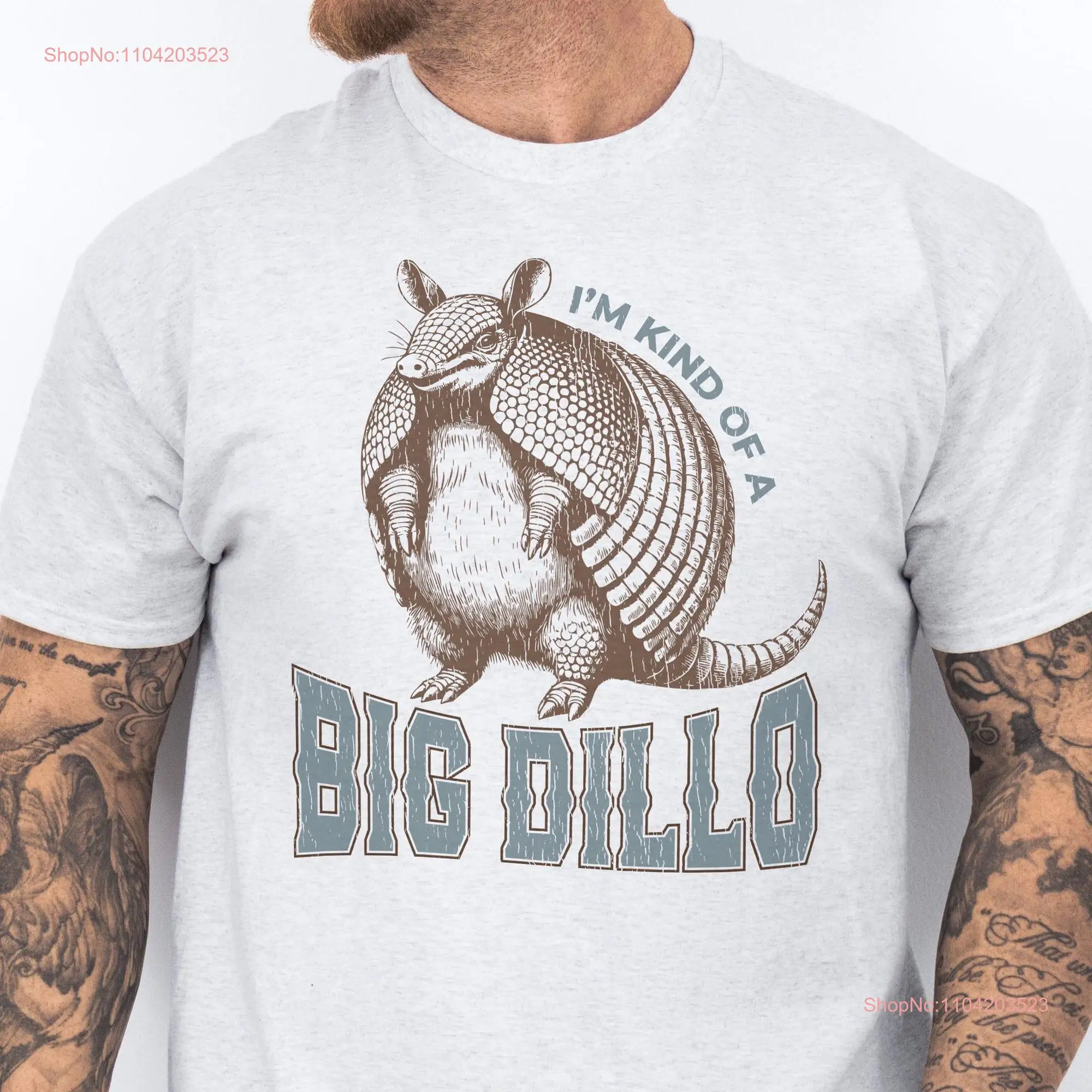 Funny Armadillo Lover Big Dillo T Shirt Vintage Style Texas Humor Cool Southwestern Novelty For Cowgirls Cowboys Texans