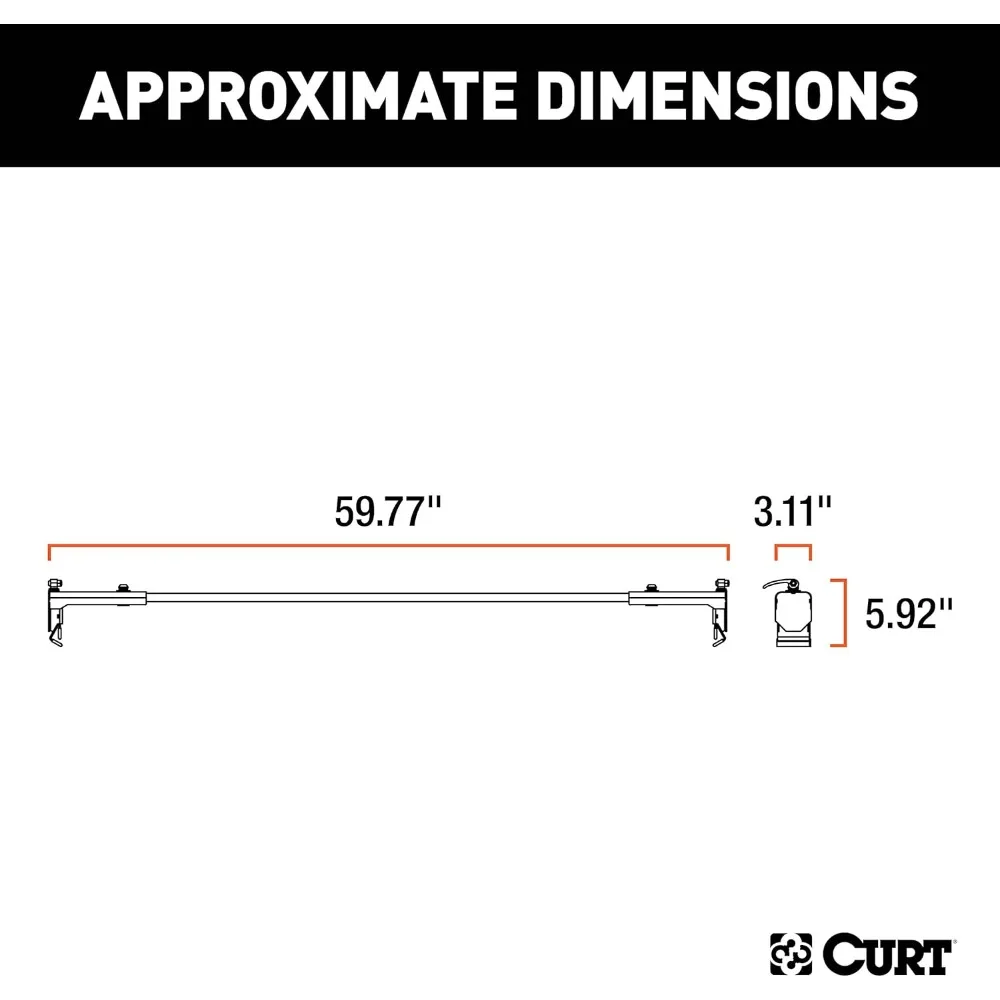 18119 black steel quick-release roof rack crossbars, fits select jeep wrangler jk