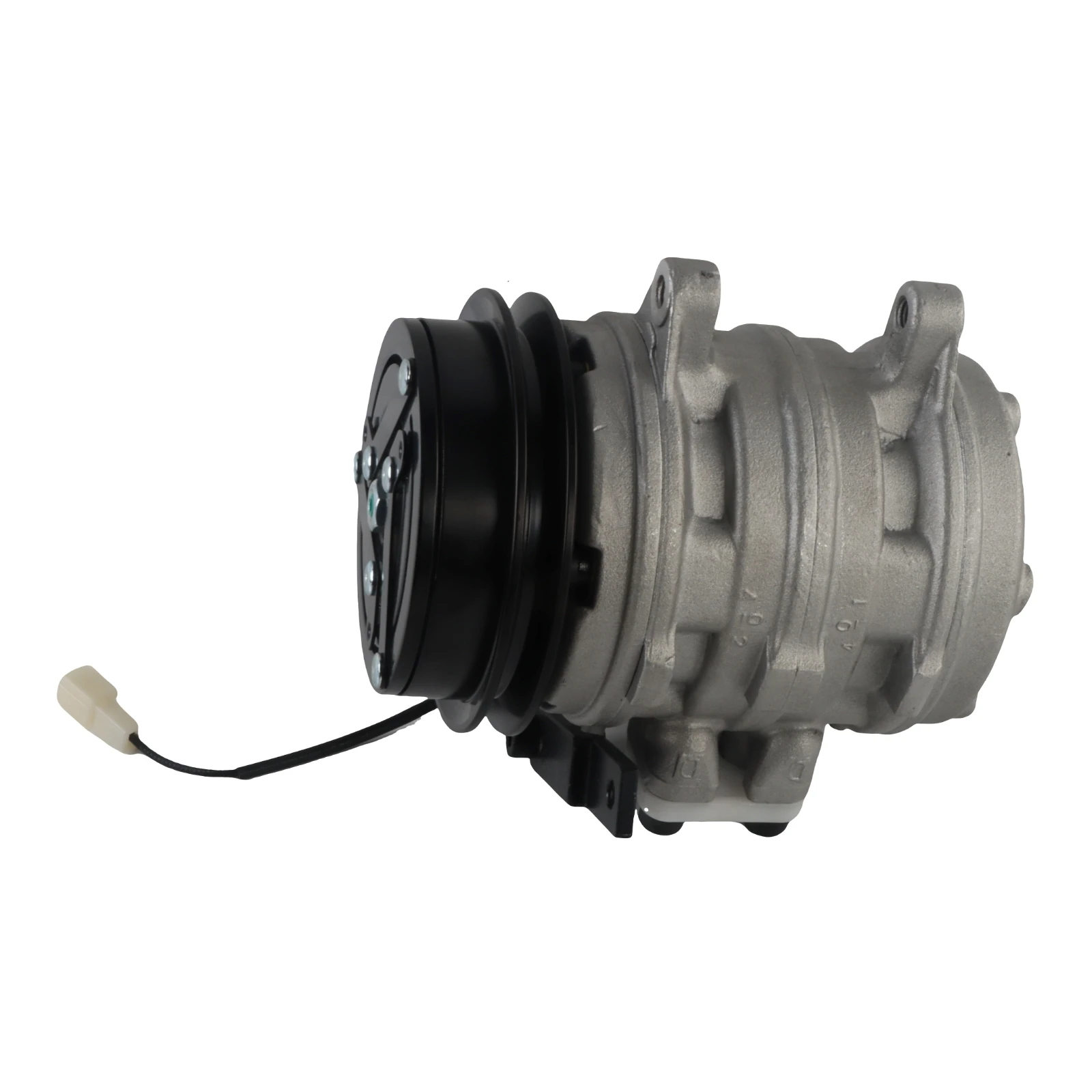 12V A/C Compressor Assy with Single Groove Clutch T0070-87290 for Kubota L4310DT-GST-C/HST-C L4610DT-HST-C M4900-CAB Tractors