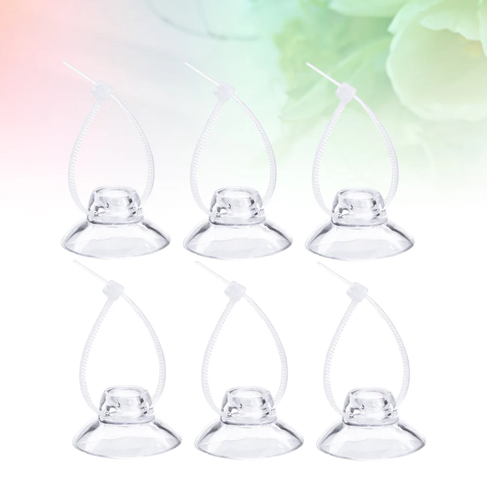 

12pcs Suction Without Hook Clear Plastic Anti-yellowing Glass Wall Balloon Decor Fish Balloon Suction Cups Tank Pet Supplies