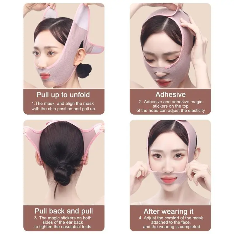 Face Lift V Shaper Mask Facial Slimming Bandage Chin Cheek Lift Up Belt Face Tape Lifting Waterproof Neck Lift Tapes And Bands