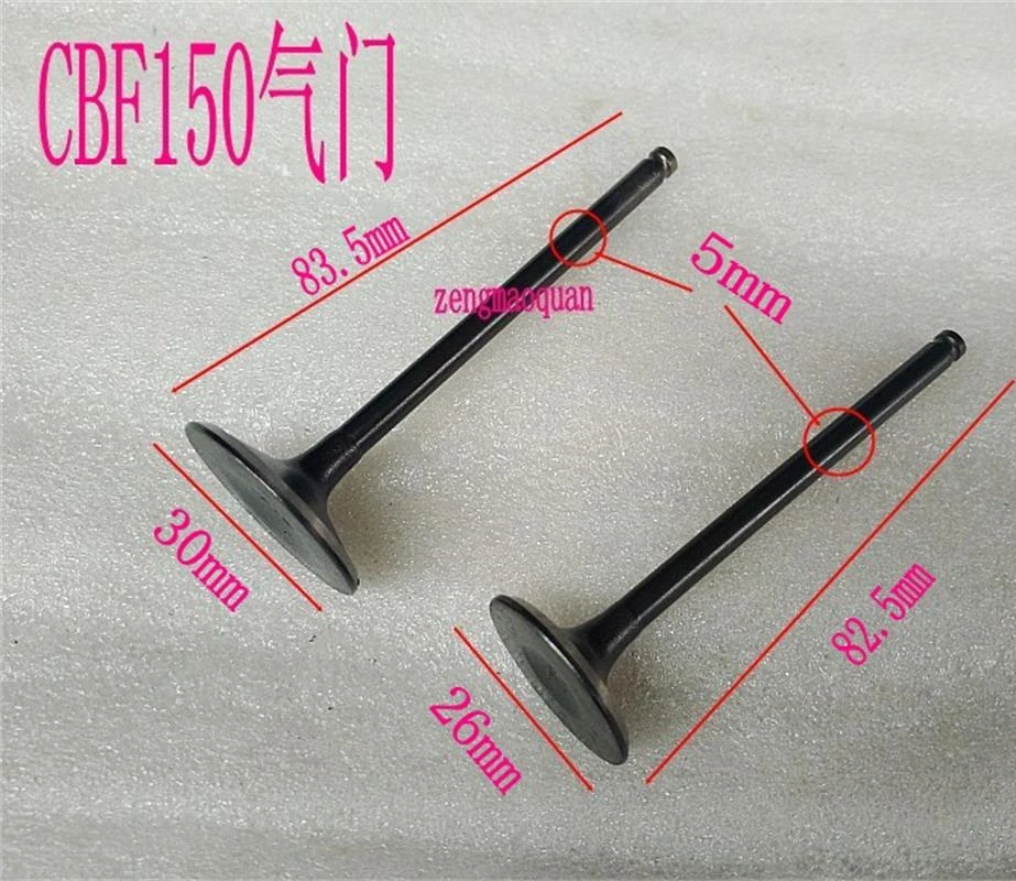 Motorcycle Engine Valve Intake Exhaust Stem Valve For Honda SDH150 CBX CBF150 XR150 XR 150 CBF 150 KTT 150cc Engine Spare Parts