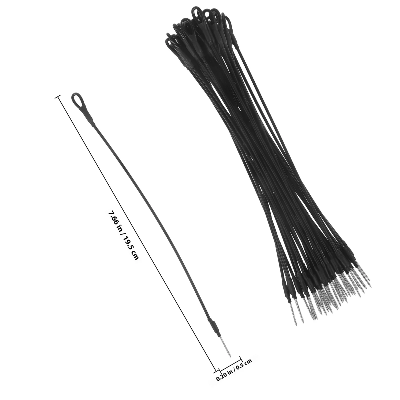 Cuerda de cordón de etiqueta para ropa, cuerda protectora resistente, Ideal para tienda minorista, cadena de fijación de etiquetas de Control de inventario, 50 Uds.