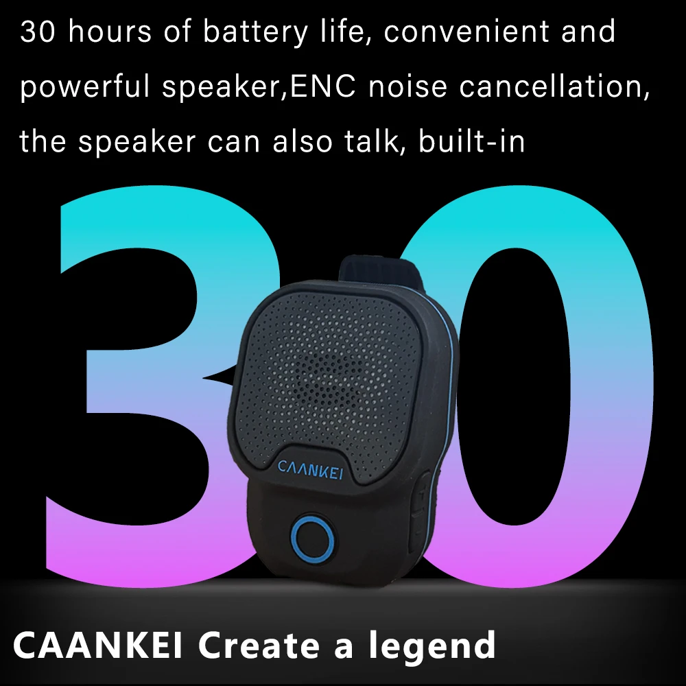 يمكن ارتداؤها سمّاعات بلوتوث IPX7 مقاوم للماء مكبرات الصوت المحمولة الرياضة في الهواء الطلق كليب على ميكروفون المتكلم المكالمات/الموسيقى صندوق الصوت الصغير #3