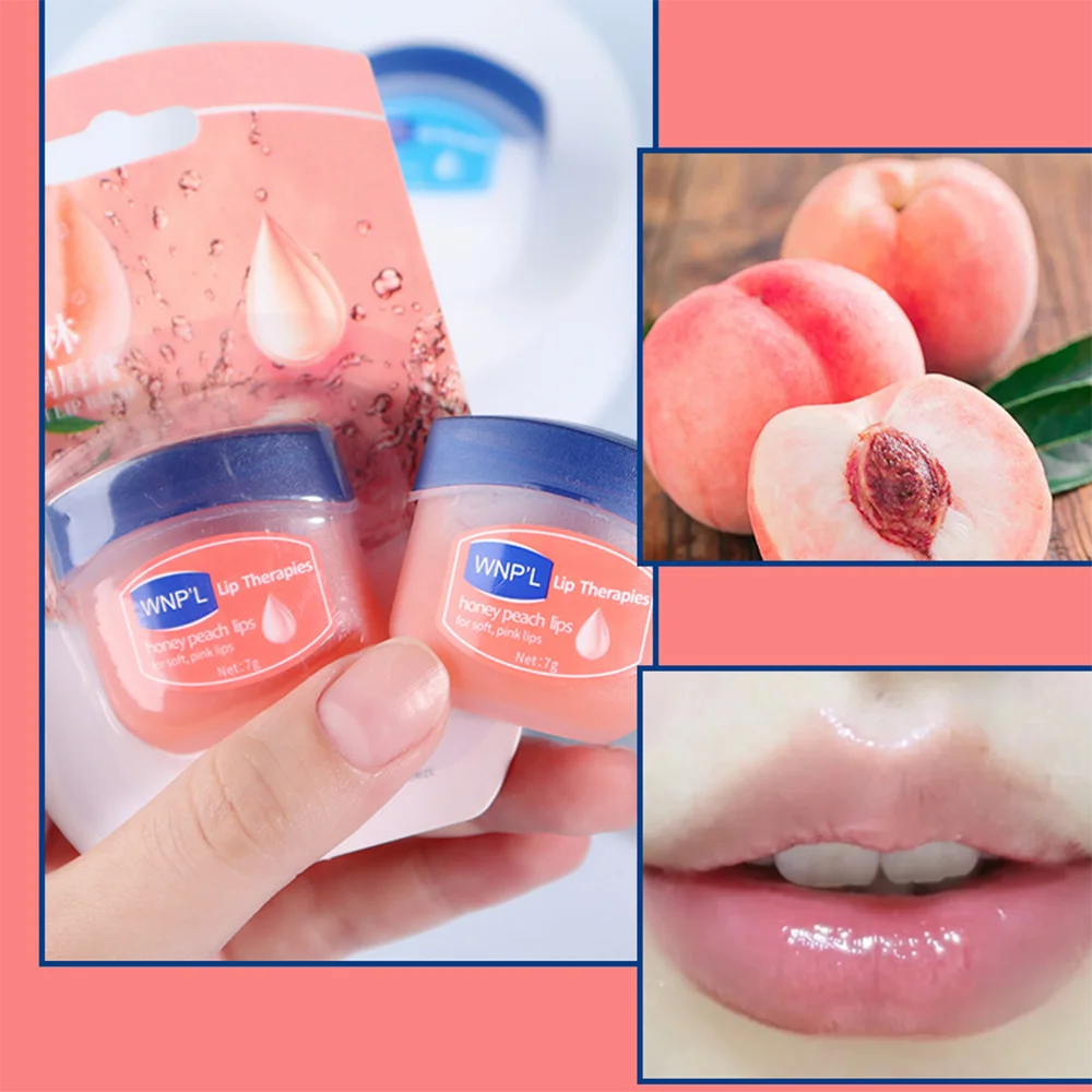 Vaseline lipstick Moisturizing Lip Mask Sakura Peach Repair Lips for Men and Women Fades Lip Lines Lip Care Lip Balm Honey