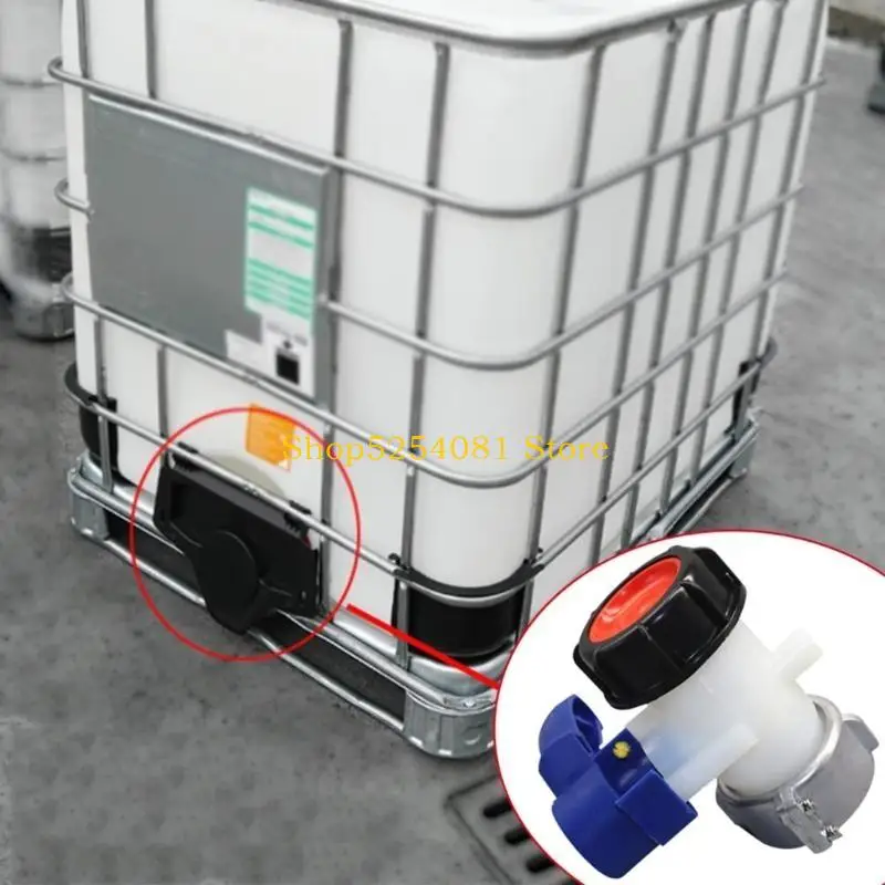 AXYC PE IBC Fitting Connectors 80mm Inlet 50mm Outlet Convenient for Liquid Flows Control Dailyt Use