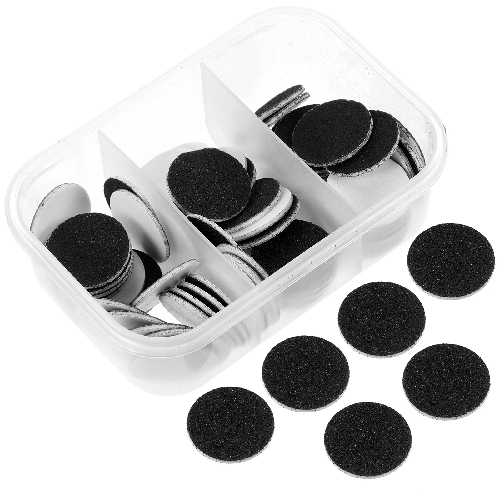 72 Pcs 네일 폴리싱 시트 엄지 발가락 캘러스 리무버 전기 발 디스크 파일 발 패드 용 죽은 피부 샌드 그라인더