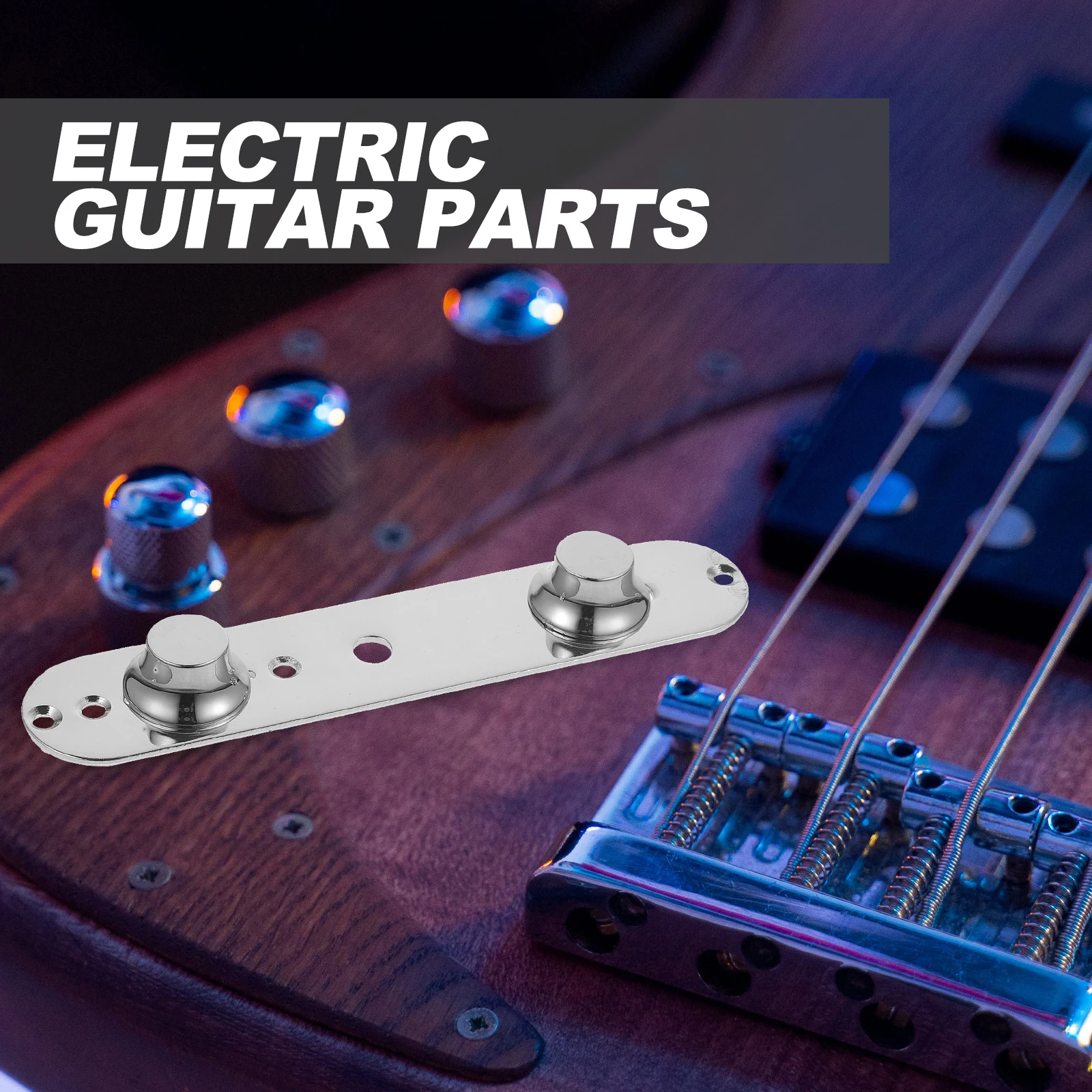

Gold Knobs Electric Guitar Volume Control Bass Iron Plate Silver Parts Guitar Control Plate Volume Caps Potentiometer