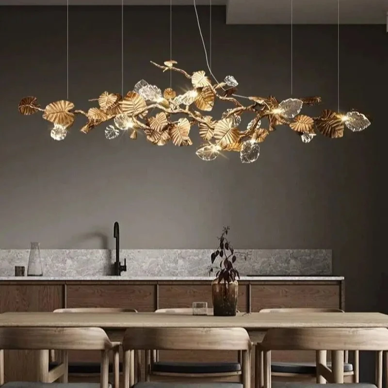 

Nordic Crystal LED Pendant Lights for Living Dining Room Kitchen Food Tables Bedroom Chandelier Home Decor Lusters Luminaires