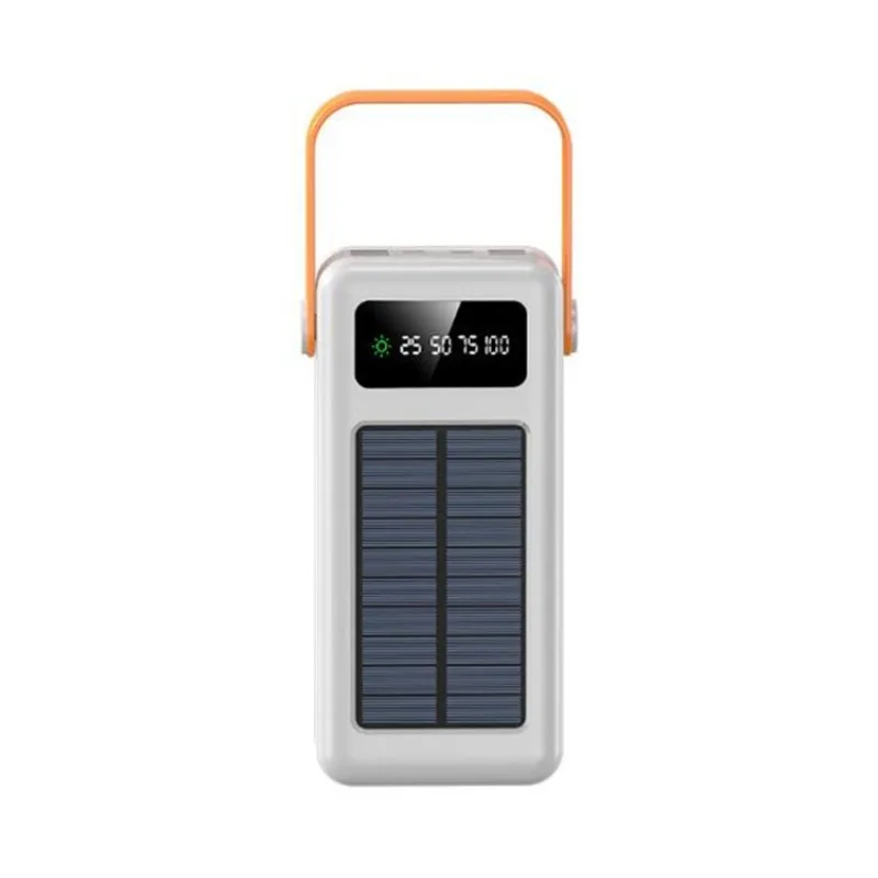 

Large capacity 150000 mAh outdoor tourism solar mobile power bank, students bring their own data cable