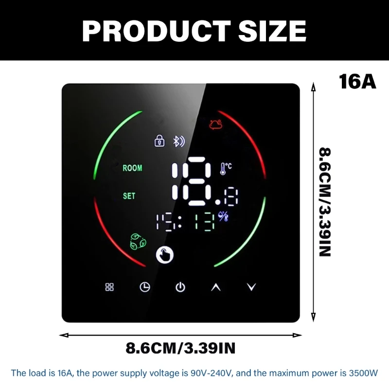 16A APP/Voice Control Thermostat Temperature Controller for Electric Heating