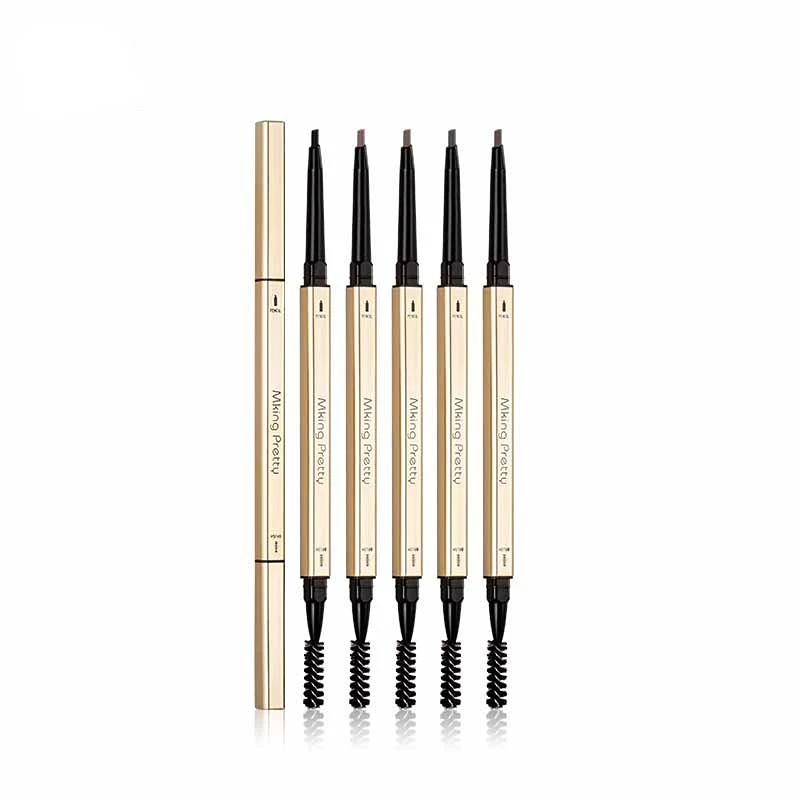 Eyebrow Pencil Double Triangle Ultra-fine Head Extremely Fine Waterproof Sweat Lasting Non-depigmentation Non-smudge Natural