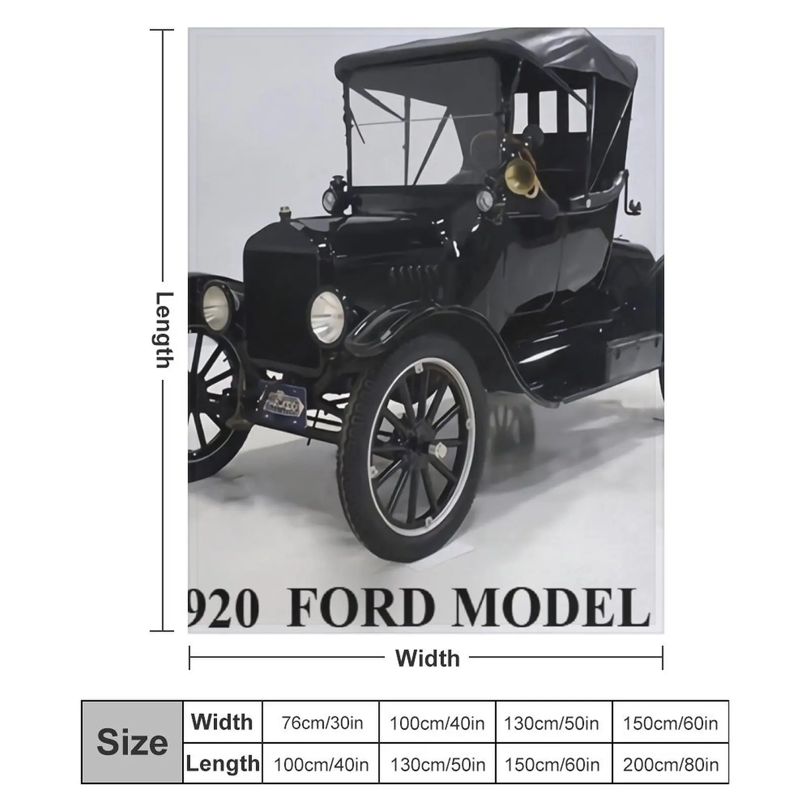 1920er Ford Model T Überwurfdecke Plüsch Halloween Sofa Steppdecken