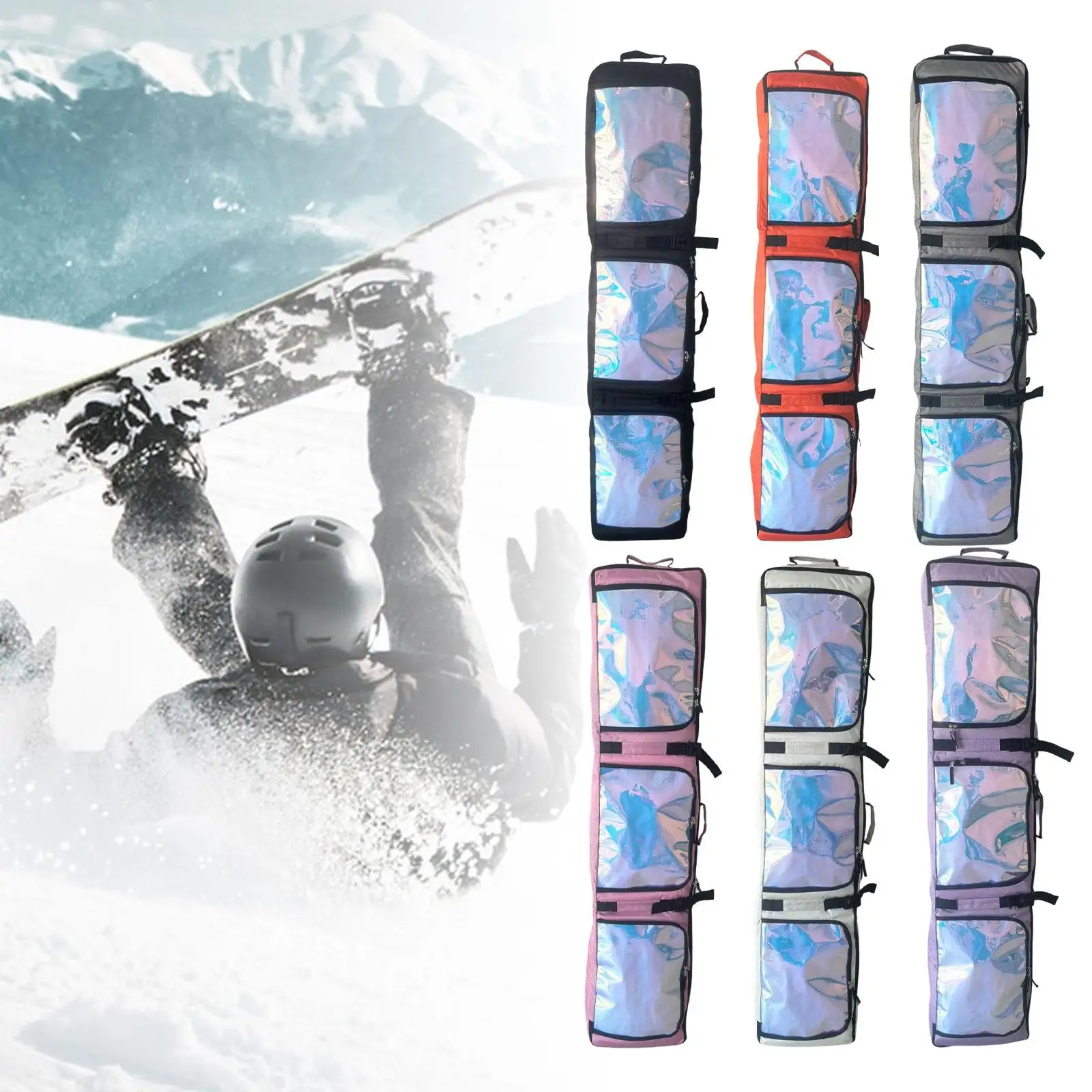 

Роликовая сумка для сноуборда с колесами, двойная лыжная сумка для катания на лыжах, воздушных путешествий, взрослых