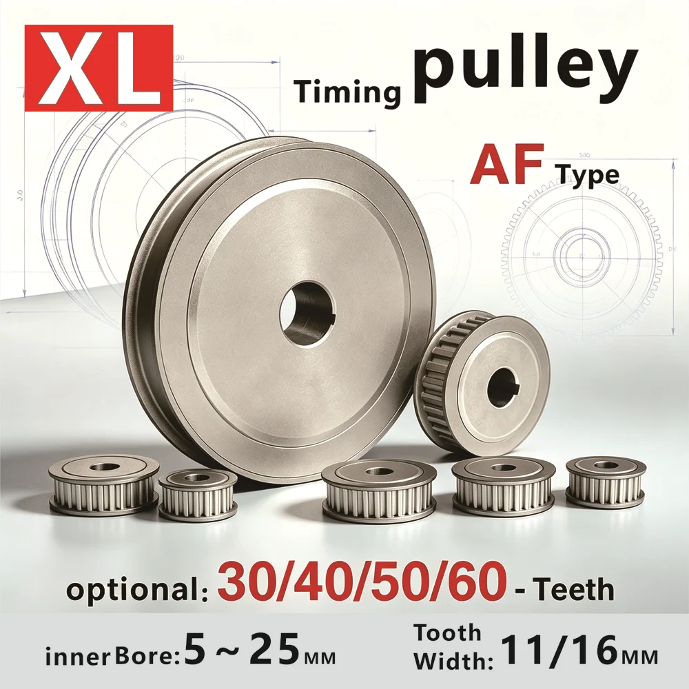 XL Type Timing Pulleys 30T/40T/50T/60T High Torque Low Noise for DIY CNC 3D Printer Transmission Systems