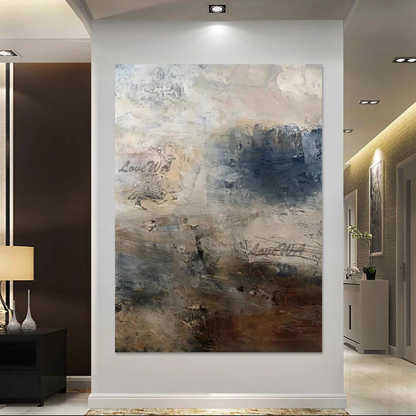 

Handmade Paintings Canvas Abstract Idea Texture European Style Decoration Frameless Hot Selling Wall Art Pictures For Hotels