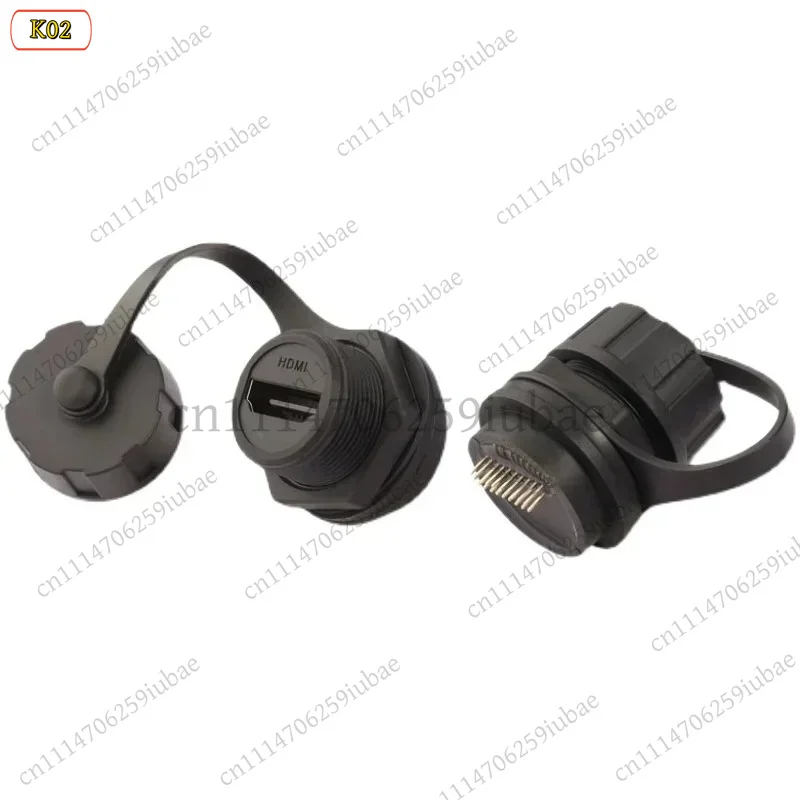 BK LH20 M20 Waterproof HDMI Female Male Socket Panel Mount HDMI 2.0 Connector 4K HD Adapter, Replacement Parts