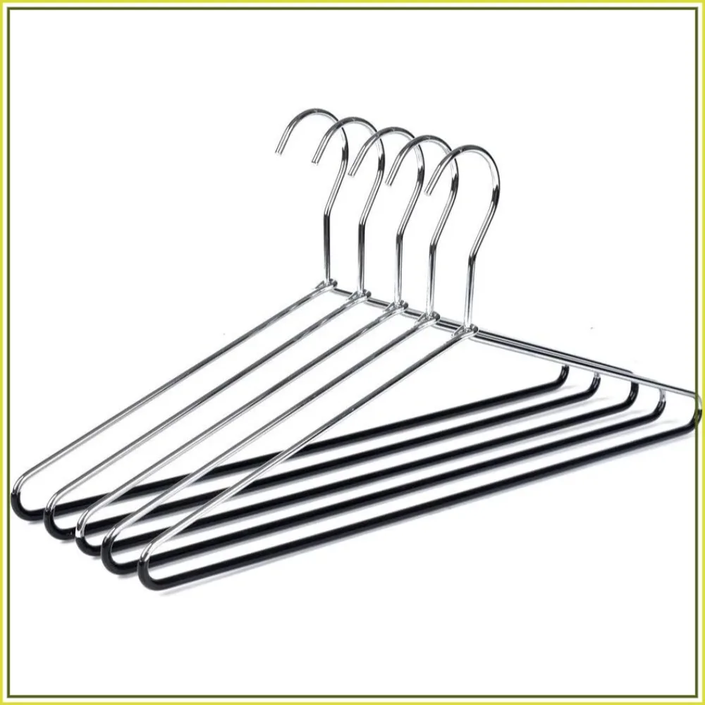 

30 Heavy Duty Metal Coat Hangers with Non Slip Rubber Coating for Pants