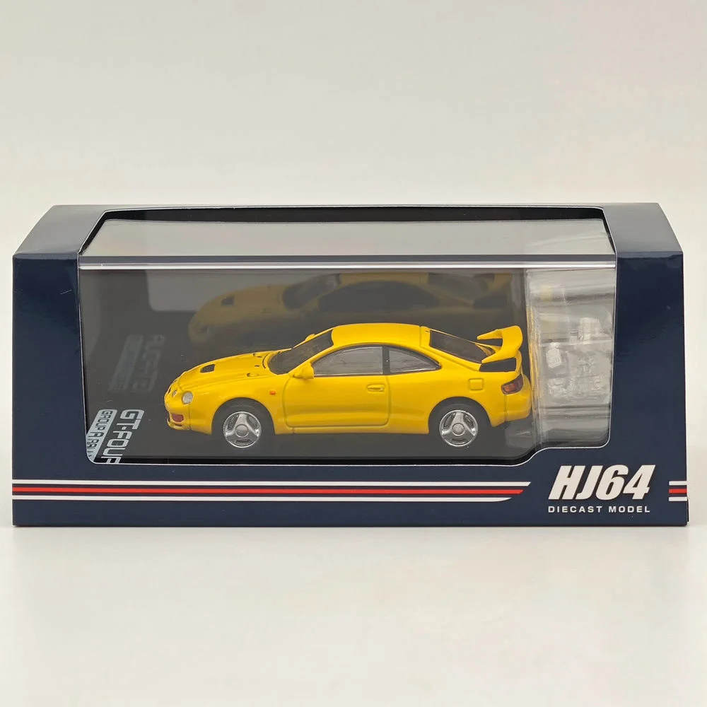 Hobby-colección de coches de Japón, modelos fundidos a presión, CELICA GT-FOUR WRC Edition (ST205) con motor amarillo, HJ641064AY, 1/64