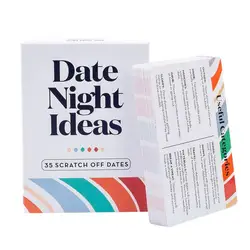 Couple Card Game Night Intimacy Deck Cards 35 Scratch Off Dates Unique Love Language Date Night Card Games for Wife Husband