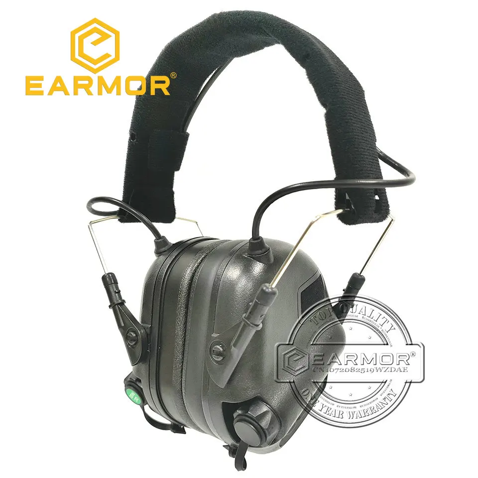 earmor-m31-mod4-cuffie-tattiche-militari-nere-nuova-fascia-per-tiro-con-il-rumore-protezione-dell'udito-per-cuffie-aeronautiche-2