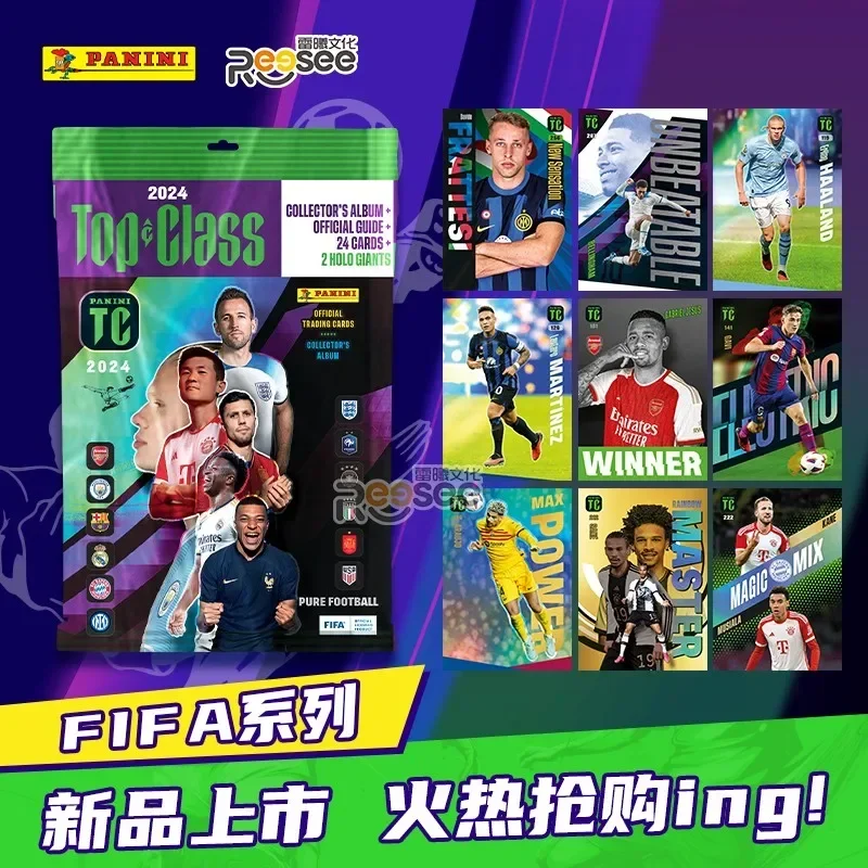 2024 Panini Card FIFA Football Card Manchester United Real Madrid Milan Football Star Collection Card Book Set Game Toys Gift